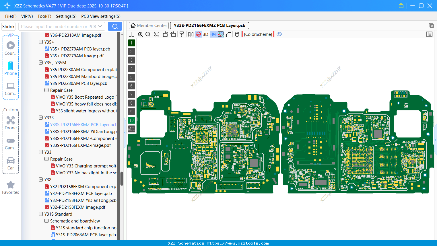 VIVO Y33S-PD2166FEXMZ PCB Layer